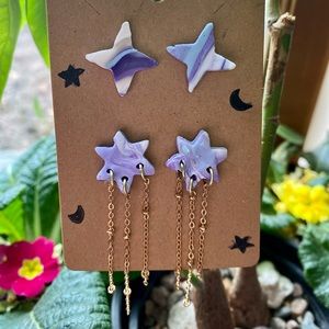 Handmade Galaxy earrings
